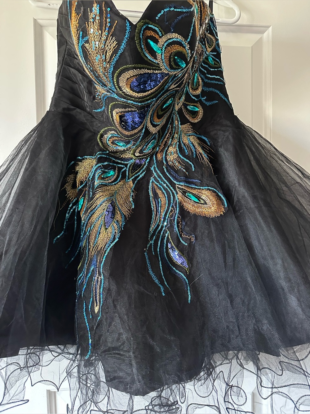 Grace Karin Black Satin Cocktail Dress